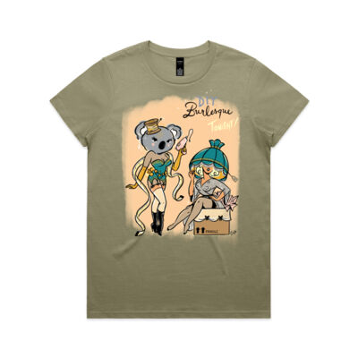 Womens DIY Burlesque by Just Call Me Cat Tshirt Thumbnail