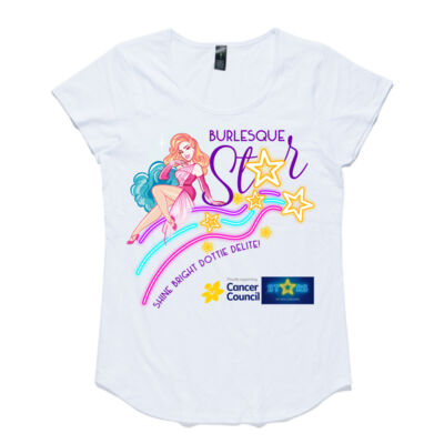 Shine Bright Burlesque Star Tshirt Thumbnail