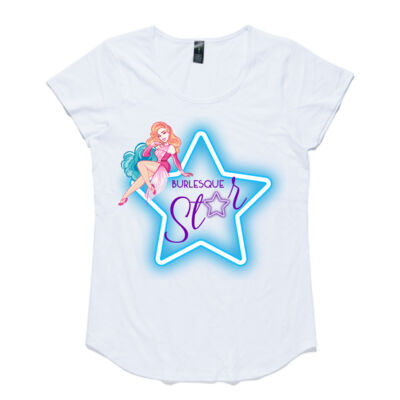 Burlesque Star (Blue) Tshirt Thumbnail
