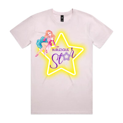 Unisex Burlesque Star (Gold) Tshirt Thumbnail
